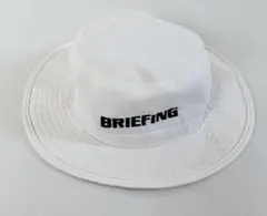 ブリーフィング BRIEFING バケットハット L 白 ホワイト メッシュ裏地