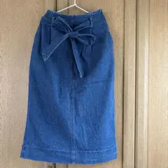 デニムブルー タイトスカート