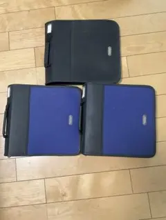 DVD CD収納ケース3個セット 青と黒