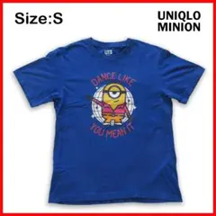 美品 ユニクロ ミニオンズ Tシャツ Sサイズ ネイビー