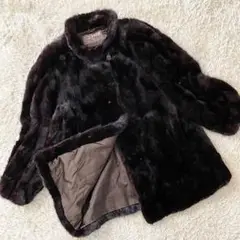 【極美品】EMBA エンバ 毛皮 ミンクコート ファー ブラウン Mサイズ