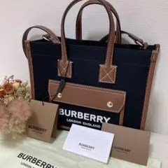 バーバリー ミニブラックトートバック新品未使用