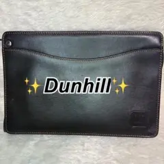 早い者勝ち✨ ダンヒル Dunhill 黒 ブラック レザー クラッチバッグ
