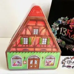 【空き缶のみ】　家　ハッター帽子店 カラフル缶 小物入れ