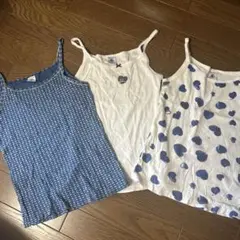 プチバトー♡キャミソール3枚セット 140