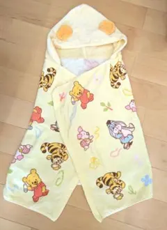 くまのプーさん ポンチョタオル イエロー