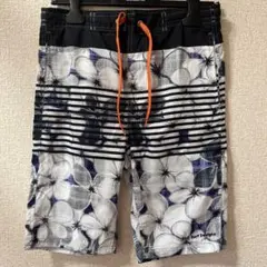 メンズ　ストライプ 花柄 水着 サーフパンツ　Mサイズ