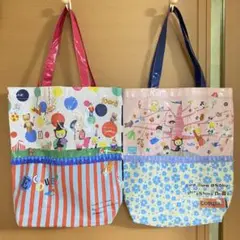 Ecoute エクート サーカス シマシマの木 タッセルトートM 2点セット