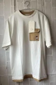 新品未使用　LOGOS DAYS ポケットTシャツ ホワイト/ベージュ