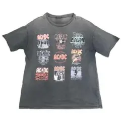 【ワケアリ】AC/DC グレー Tシャツ 1979 WORLD TOUR