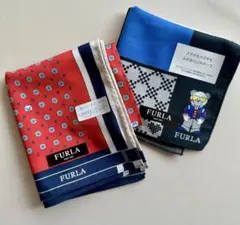 FURLA ハンカチ&メガネ拭きセット