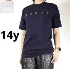 大人もOK✴︎MARNI マルニ　キッズ　ロゴTシャツ　14y ネイビー