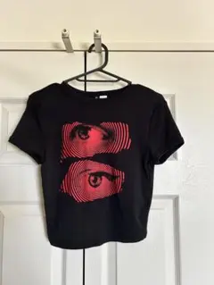 H&M Graphic Tee クロップ丈