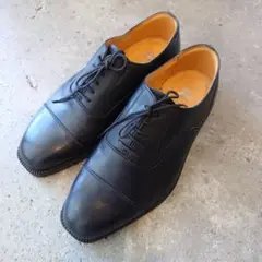 美品 BURBERRY バーバリーレザーシューズ プレントゥ ストレートチップ