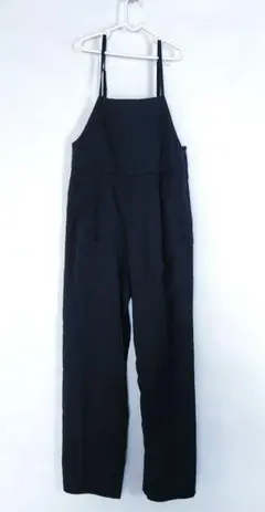 アースミュージック&エコロジー　サロペット　パンツ　ブラック　M　レディース