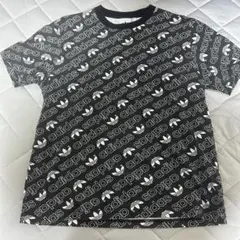 adidas ブラック モノグラム Tシャツ【2XL】
