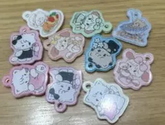 キャラクター 10個 1cm~2cmアクリルパーツ まとめ売り mikko
