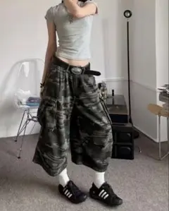 迷彩 カーゴショートパンツ