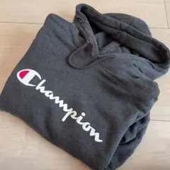 Champion グレー フード付きスウェット