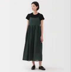 【未使用】M size 無印良品　強撚ボイル　キャミソールワンピース