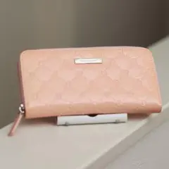 ピンキー&ダイアン 長財布 PINKY&DIANNE エナメル ピンク 美品