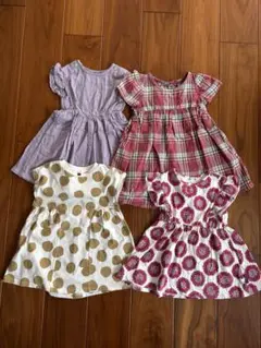 【お値下げ】ワンピース4枚　90サイズ