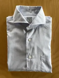 人吉 カッタウェイ 織柄シャツ 39-84