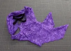 新柄パープル☆帯揚げにもなるレース三重仮紐☆ハンドメイド☆着物☆浴衣☆帯