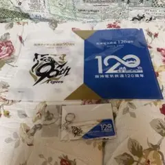 阪神タイガース90周年・阪神電鉄120周年記念クリアファイル&キーホルダーセット