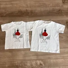 ホワイト Tシャツ 90cm 110cm セット