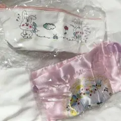水森亜土　ペンポーチ　巾着　ガチャガチャ
