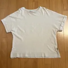 ☆ZARA デザインTシャツ　ベージュ　S☆