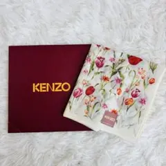 KENZO スカーフ 花柄 ボタニカル 大判（A18）