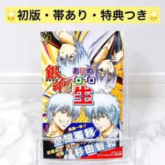 【初版】銀魂 あにめイロイロ生ライフ 帯つき 空知英秋 色紙 ステッカー 特典