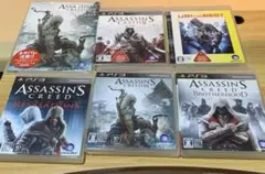 PS3 アサシンクリード 5本セット 特典冊子付　動作未確認品