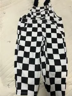 マイリトルワンダー　チェッカー　サロペット　100cm