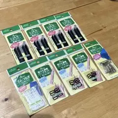 クロバー　ショルダースナッパー4個 ゴム繋ぎ1個　肩ひも調整パーツ3個　安全ピン