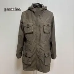 ●persodea フーデットモッズコート（M）ヴィンテージカラー　カーキ色