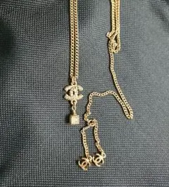 CHANEL ヴィンテージ感 ココシャネル ストーン ネックレス