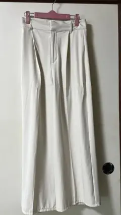 クリーム色 ワイドパンツ Lサイズ