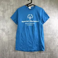 海外古着Special Olympics ボランティアTシャツ /ブルー