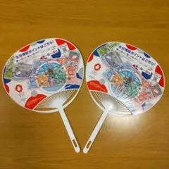 関西万博 大阪メトロうちわ 会場地図水分補給ポイントMAP 非売品