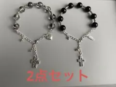 ハンドメイド　ダークコケット　ブレスレットセット　NO.375