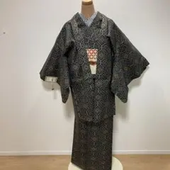 しつけ付き 大島 アンサンブル 正絹 高級 27万