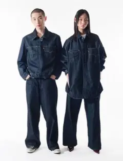 Levi's TWISTED BAGGY ジーンズ ダークインディゴ w34