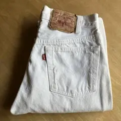 90s levis 501 ホワイトデニムパンツ(w28)USA製