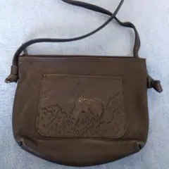 レザー ショルダーバッグ　馬