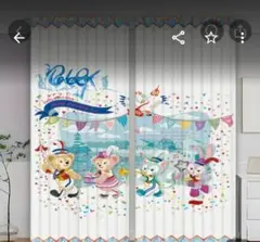 ディズニー ダッフィー　フレンズ　シェリーメイ　ステラルー　ジェラトーニカーテン