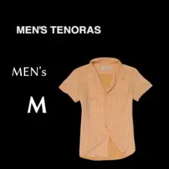 メンズMサイズ MEN'S TENORAS ティノラス 半袖シャツ オレンジ色
