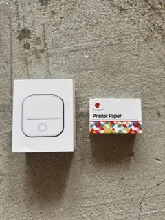 サーマルプリンター& 印刷紙3ロール セット 新品